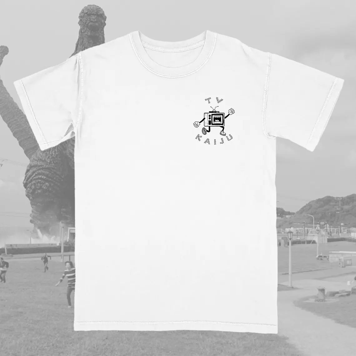 TV Kaiju Logo White Shirt