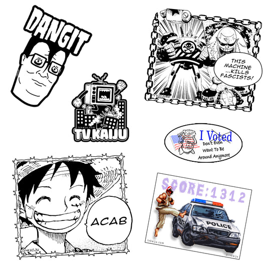 TV Kaiju Sticker Pack